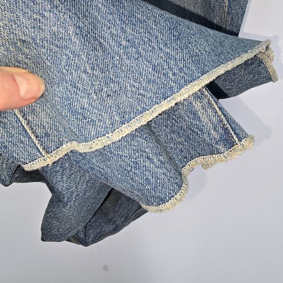 NSF Jeans Knix Patch Pocket Flair Light Wash 100% Cotton Made in USA Size 33 - Picture 7 of 8
